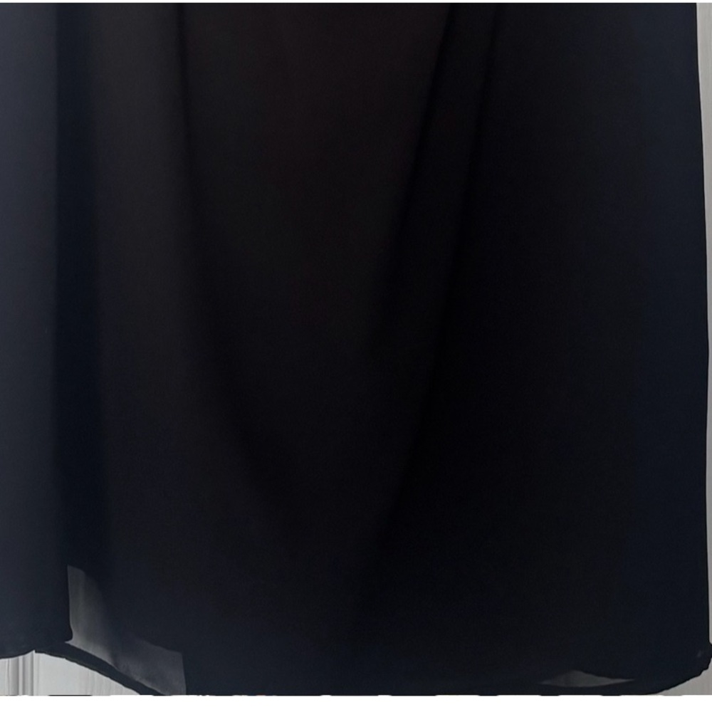Elegant Black Chiffon Skirt